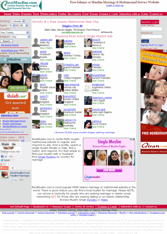 Muslim Dating Sites Free Usa